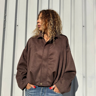 Veste Paula Bomber en suédine