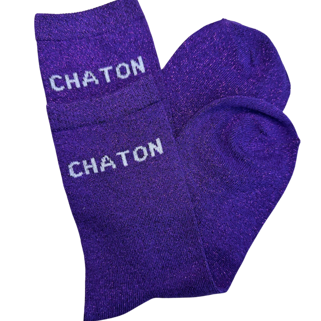 Chaussettes à Paillettes Chaton