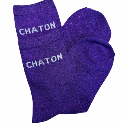 Chaussettes à Paillettes Chaton