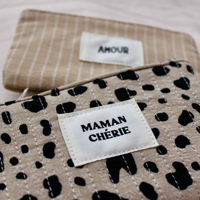 Pochette imprimée "MAMAN CHÉRIE"