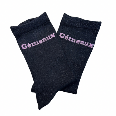 Chaussettes à Paillettes Gémeaux