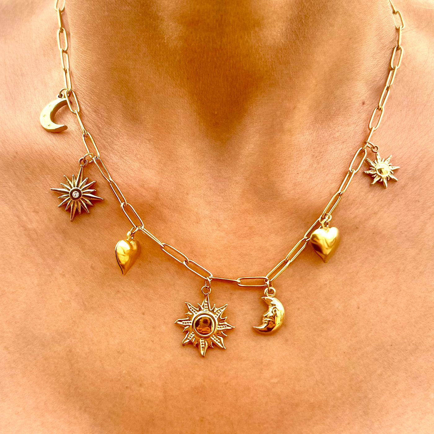 Collier doré LUNA