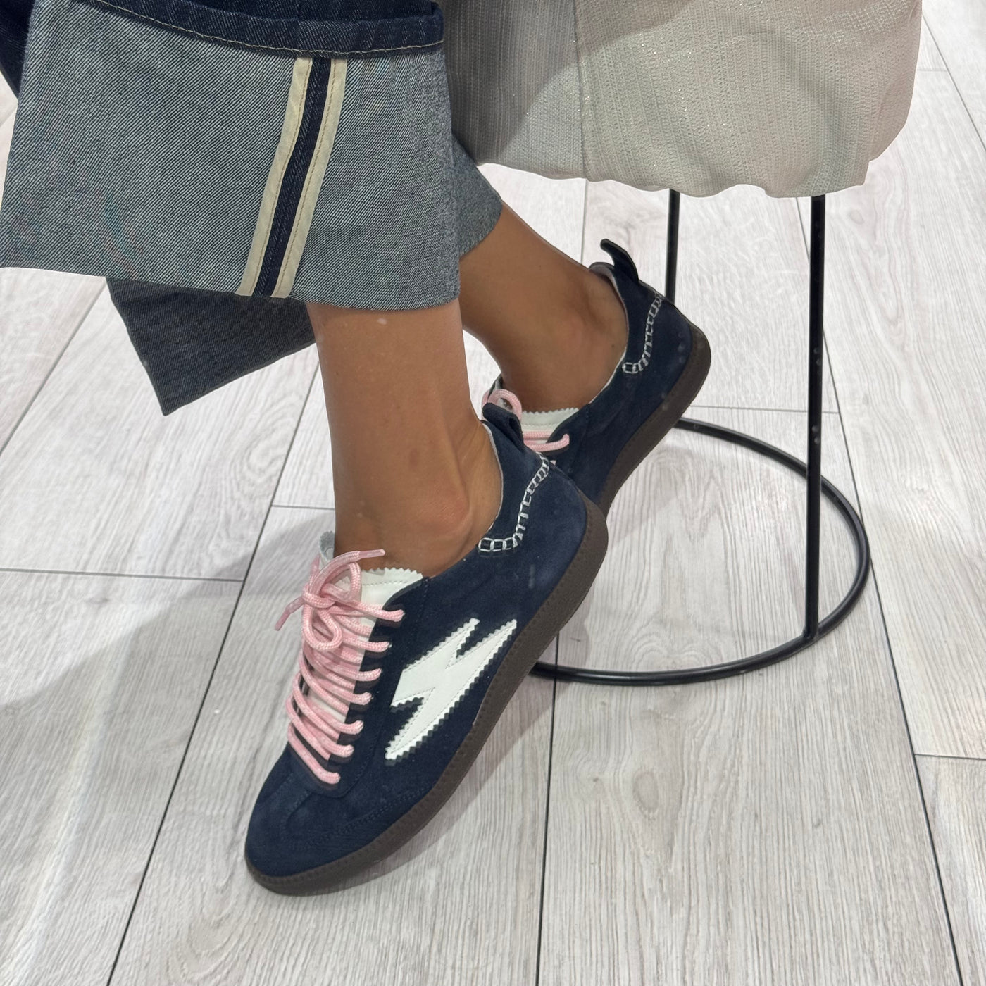 Baskets SMR bleu Marine ASHLEY C388