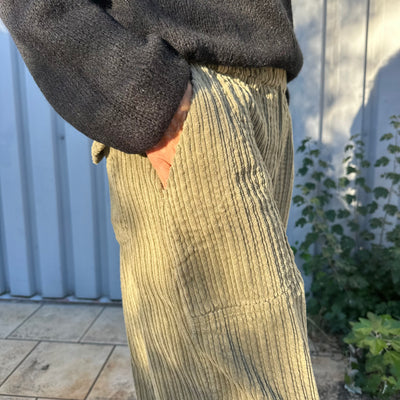 Pantalon Palm kaki en velours côtelé Banditas