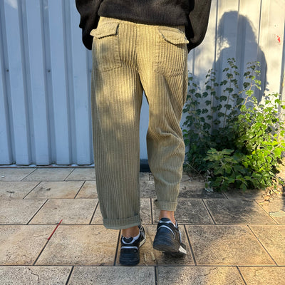 Pantalon Palm kaki en velours côtelé Banditas