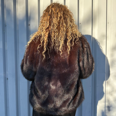 Veste Noma marron en fausse fourrure chocolat Banditas