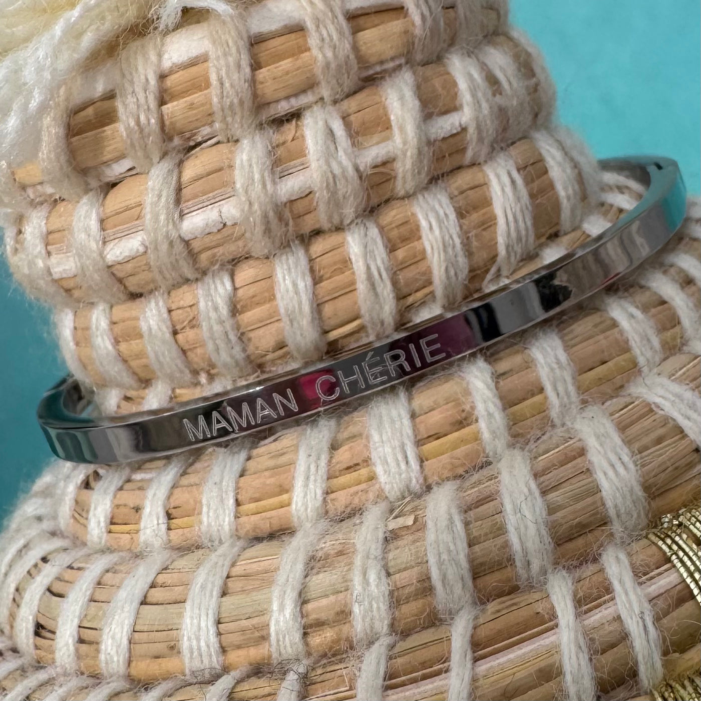 Bracelet gravé "MAMAN CHÉRIE"