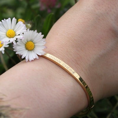 Bracelet gravé "MAMAN CHÉRIE"