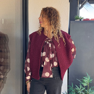 Veste Zoé bordeaux