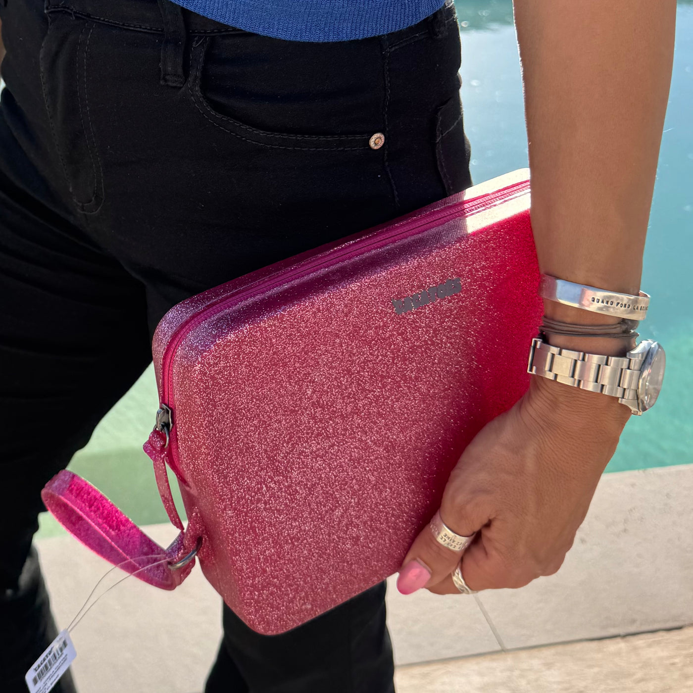 GISELA GLITTER FRAMBOISE