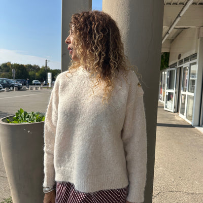 Pull Bijoux écru