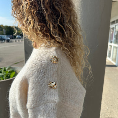 Pull Bijoux écru