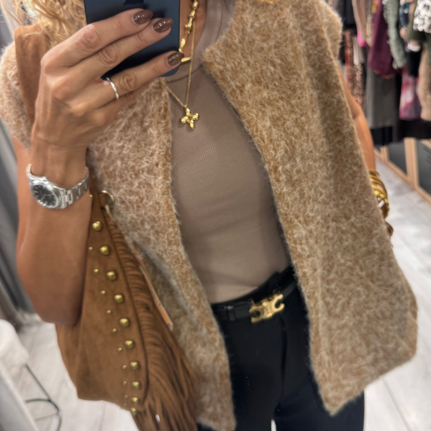Veste Zoé beige chiné