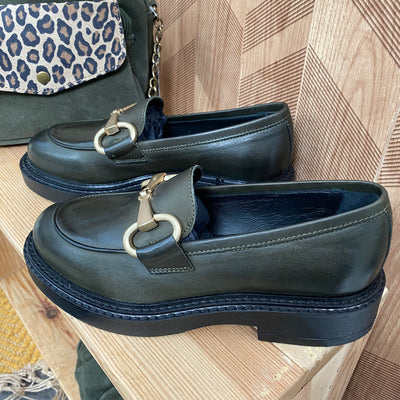 Mocassins Santiago Dark Green SEMERDJIAN